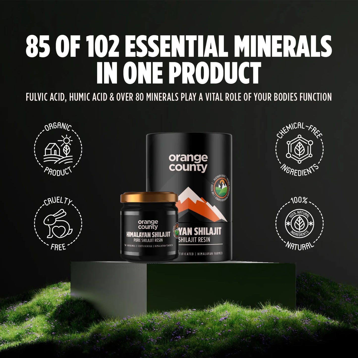 Orange County CBD - 100% Pure Himalayan Shilajit - 50g (400mg per serving)