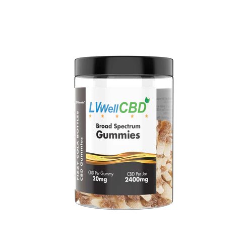 LVWell CBD Sweets - Fizzy Cola Bottles - 20mg Per Sweet - Mowbray CBD