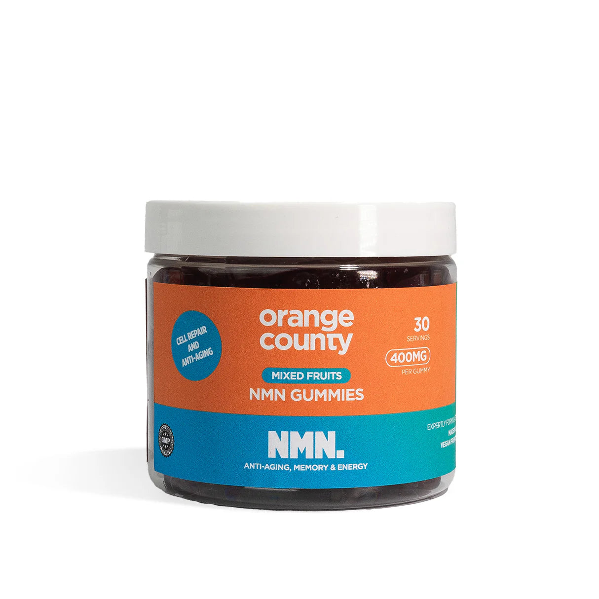 Orange county NMN (Nicotinamide) gummies Cell Repair + Anti-Aging | 30 Servings Mixed Fruit Flavour