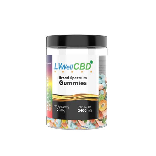 LVWell CBD Sweets - Fizzy Mix - 20mg Per Sweet - Mowbray CBD