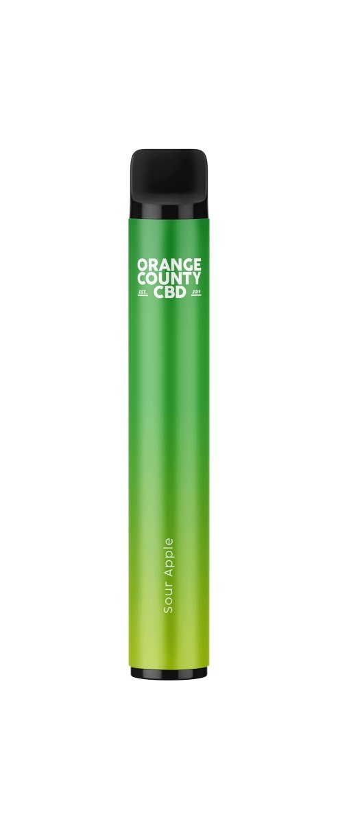 Orange County CBD - 2ml Disposable CBD Vape Pen - Sour Apple - 500mg - CBD/CBG - Mowbray CBD