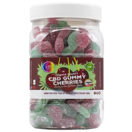 Orange County CBD - CBD Gummies - Cherries - 1200mg/4800mg - Mowbray CBD