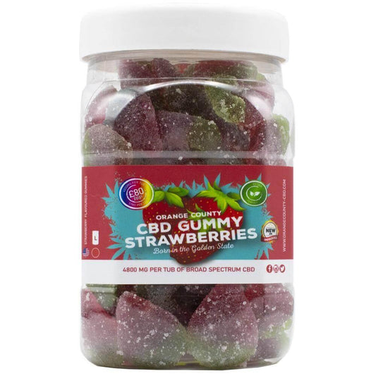 Orange County CBD - CBD Gummies - Strawberries - 1200mg/4800mg - Mowbray CBD