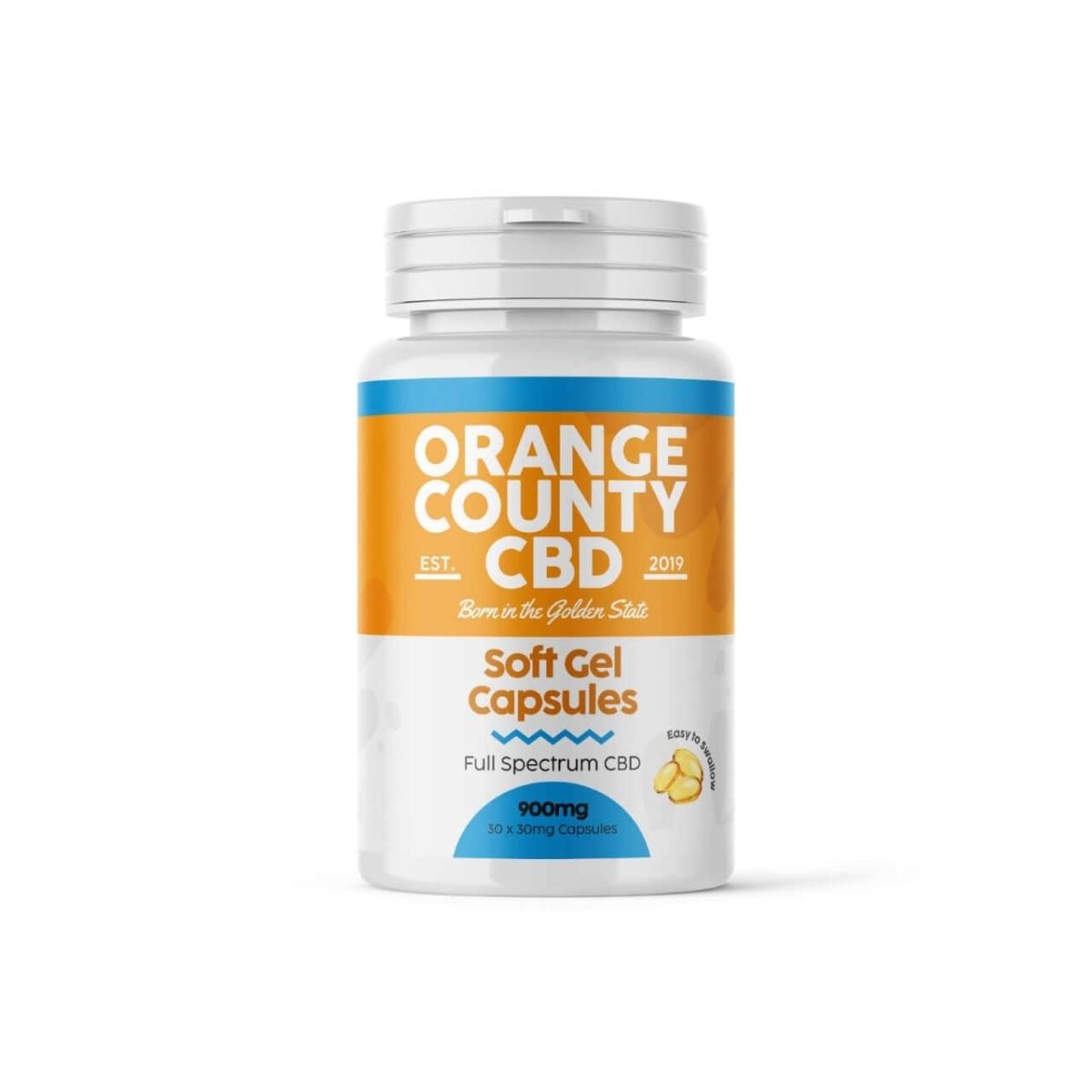 Orange County CBD - Full Spectrum Soft Gel CBD Capsules - 30mg per capsule - Mowbray CBD