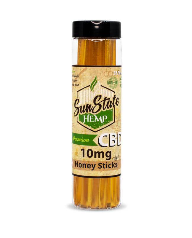 Sun State Hemp CBD Honey Sticks 25pk 250mg - Mowbray CBD