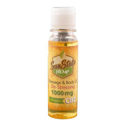 Sun State Hemp - CBD Massage Oil - De-Stressing - 1000mg - 100ml - Mowbray CBD