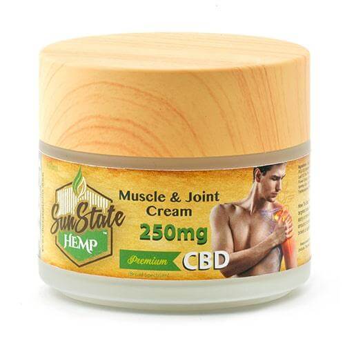 Sun State Hemp CBD Muscle & Joint Cream 100ml 250MG - Mowbray CBD